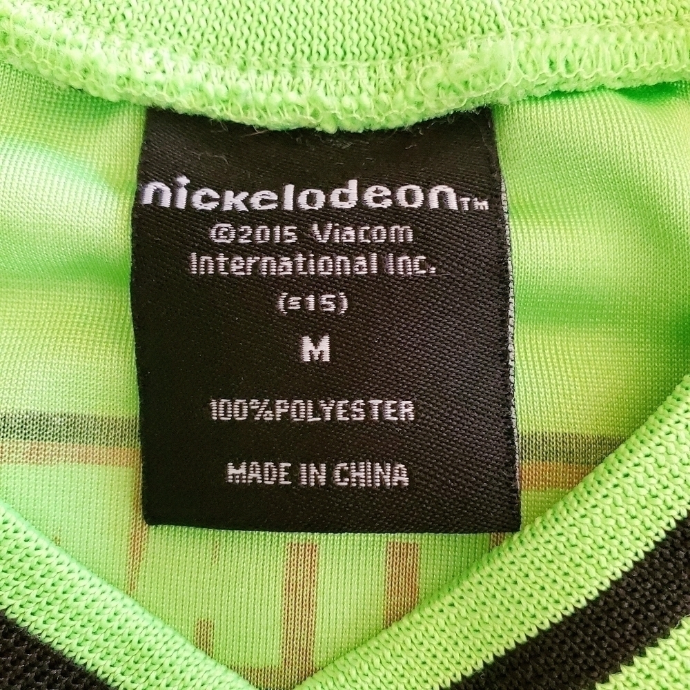 1476 * Nickelodeon Teenage Mutant Ninja Turtles Jersey Black Green Size M - Picture 3 of 8